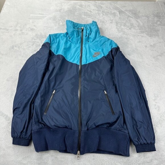Nike Blue Windbreaker Women's Size Large 319816-451 - Picture 14 of 15